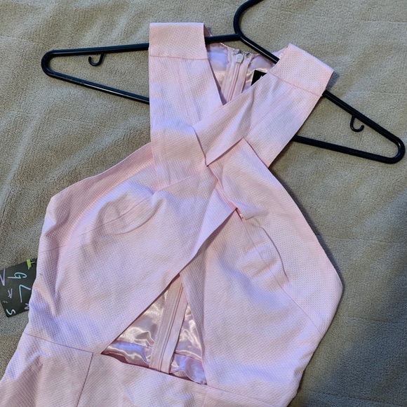Nasty Gal Blush Pink Body Con Dress - Picture 3 of 5